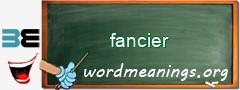 WordMeaning blackboard for fancier